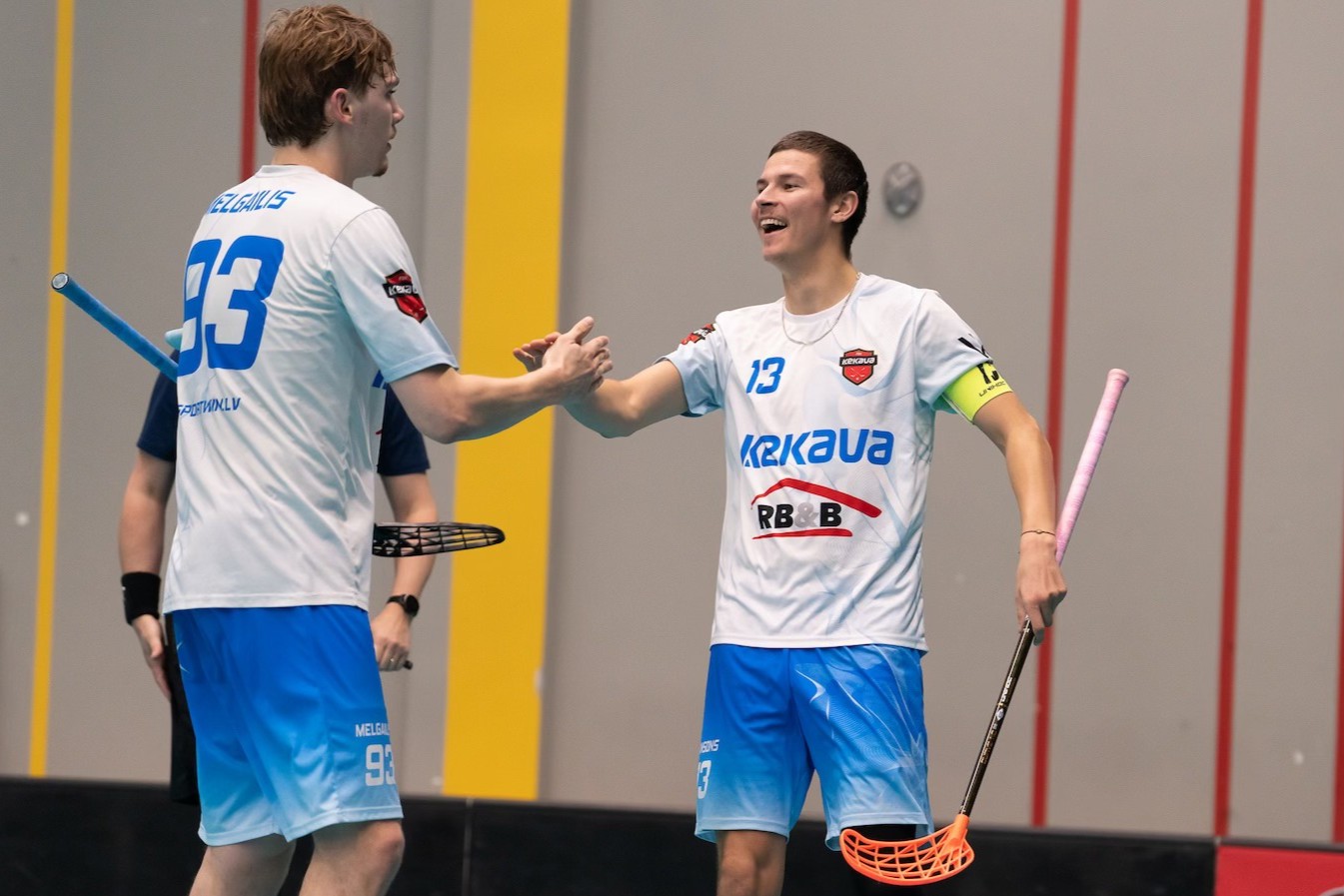 Ķekava/RB&B Defeat Yogevi – Ziedon-Janson Hat-Trick | Latvian Floorball