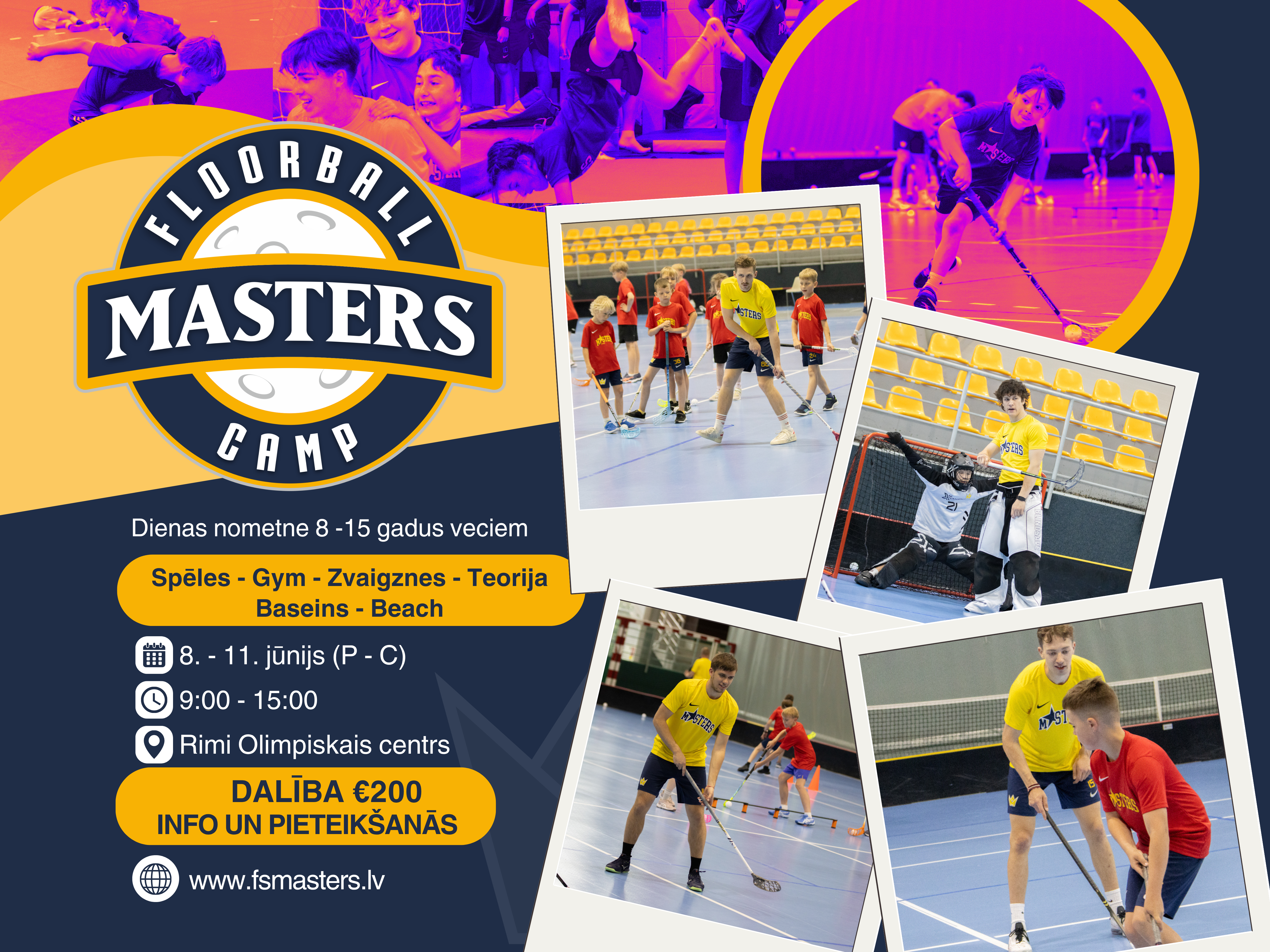 Aicinām uz "Masters Floorball Camp"!